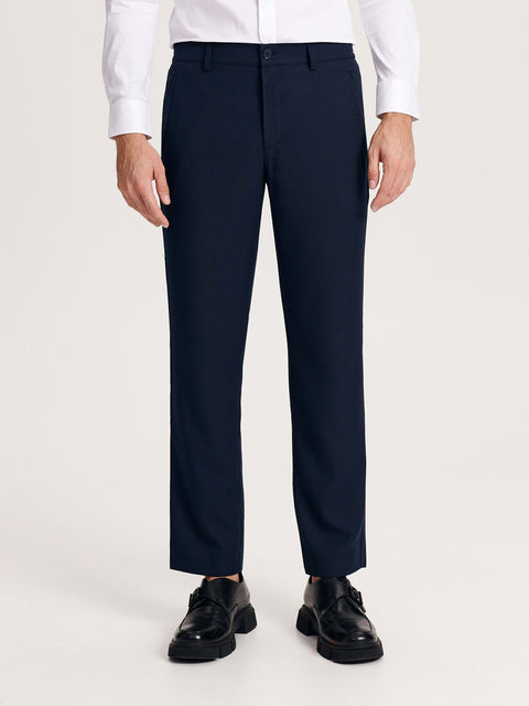 Reserved Men's Navy Slim Chino Pants | Reserved In Lebanon