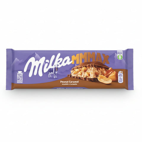 Milka Mmmax chocolate bar packaging on a white background