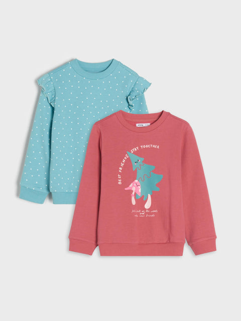 Sinsay Girl's Multi Color Sweatshirts 2 Pack | Sinsay In Lebanon