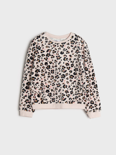 Sinsay Girl's Light Pink Floral Printed Long Sleeve Blouse | Sinsay In Lebanon