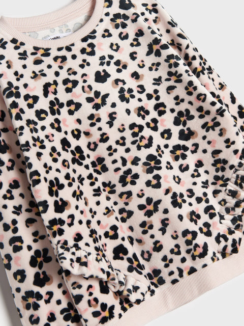 Sinsay Girl's Light Pink Floral Printed Long Sleeve Blouse | Sinsay In Lebanon