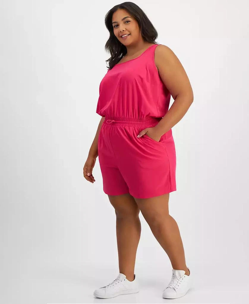 Id Ideology Women’s Fuchsia Plus Size Commuter Romper | Id Ideology In Lebanon