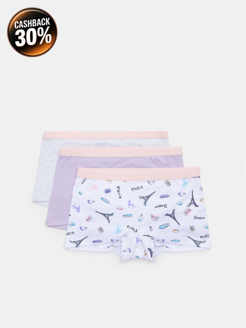 Sinsay Girl's Multicolor Printed Set Of 3pcs Panties | Sinsay In Lebanon