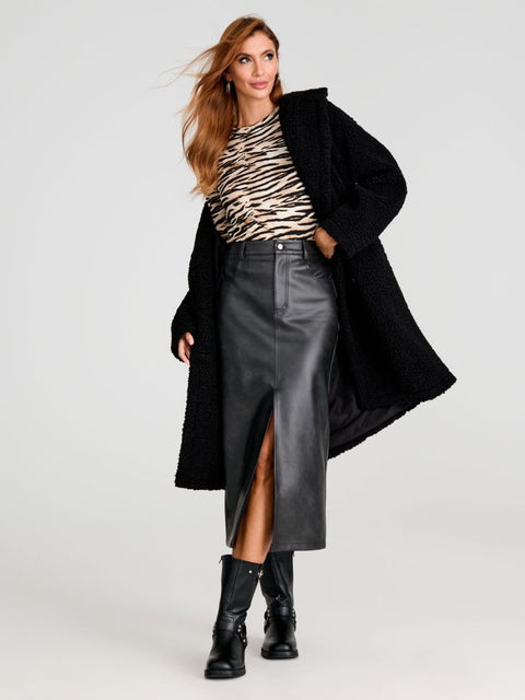 Sinsay Women's Beige & Black Animal Print Long Sleeve Blouse | Sinsay In Lebanon