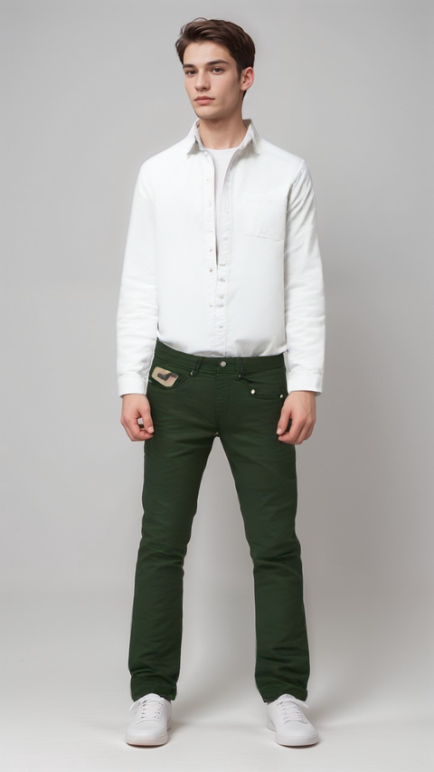 La Martina Men's Green Pant LMR7 (shr)
