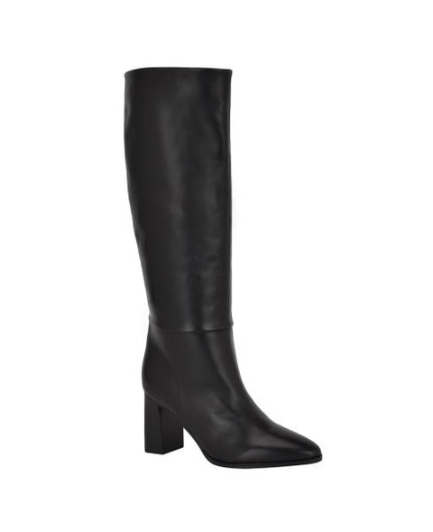 Calvin Klein Dawna Women's Boots Black Leather : 7 M