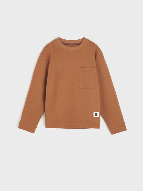 Sinsay Boy's Brown One Pocket Sweatshirt | Sinsay In Lebanon