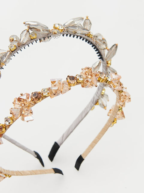 Reserved Girl's Gold & Silver Tone 2 Pack Headband |Reserved In Lebanon