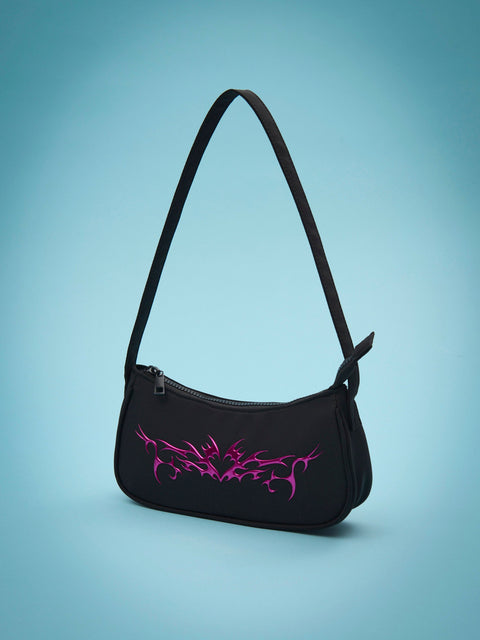 Sinsay Girl's Black Shoulder Bag With Print | Sinsay In Lebanon