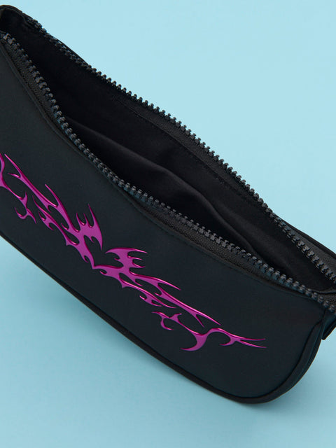 Sinsay Girl's Black Shoulder Bag With Print | Sinsay In Lebanon