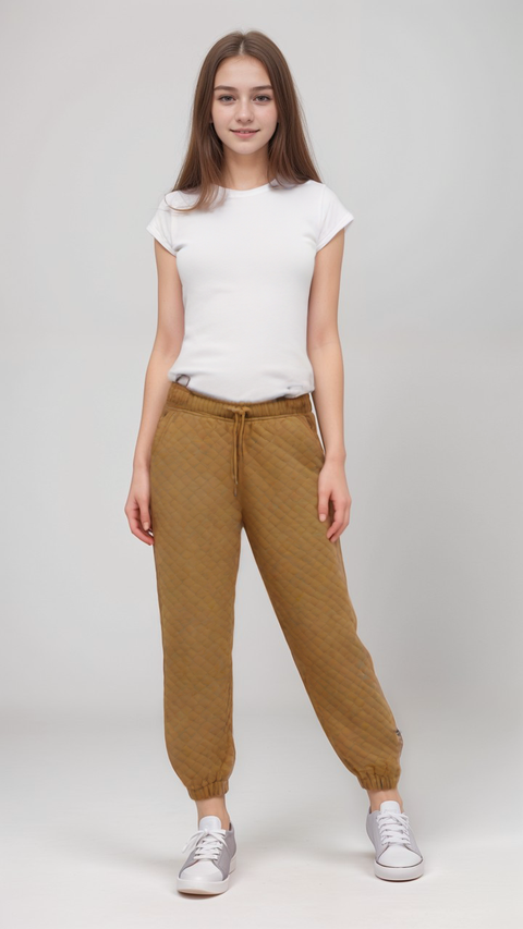 POMPdeLUX Girl's Camel Jogger sweatpants | POMPdeLUX in Lebanon
