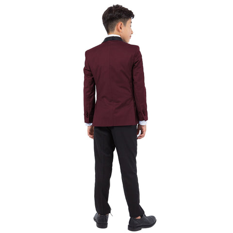Perry Ellis Boy's Burgundy 5-Piece Slim Fit Shawl Tuxedo Set | Perry Ellis In Lebanon