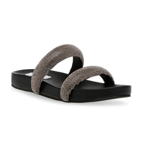 Steve Madden Women's Black Rhinestone Tracer-T Slipper | Steve Madden In Lebanon