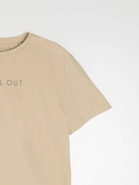 Sinsay Men Beige Chell out printed T-Shirt  | Sinsay in Lebanon