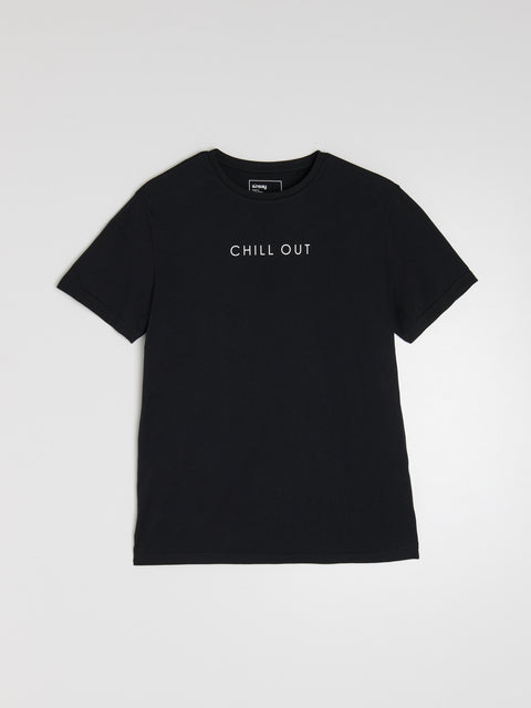 Sinsay Men's Black T-shirt With Inscription | Sinsay In Lebanon