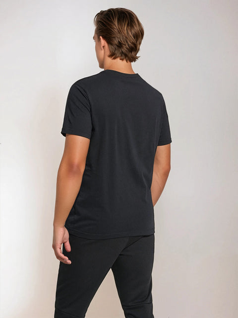 Sinsay Men's Black T-shirt With Inscription | Sinsay In Lebanon