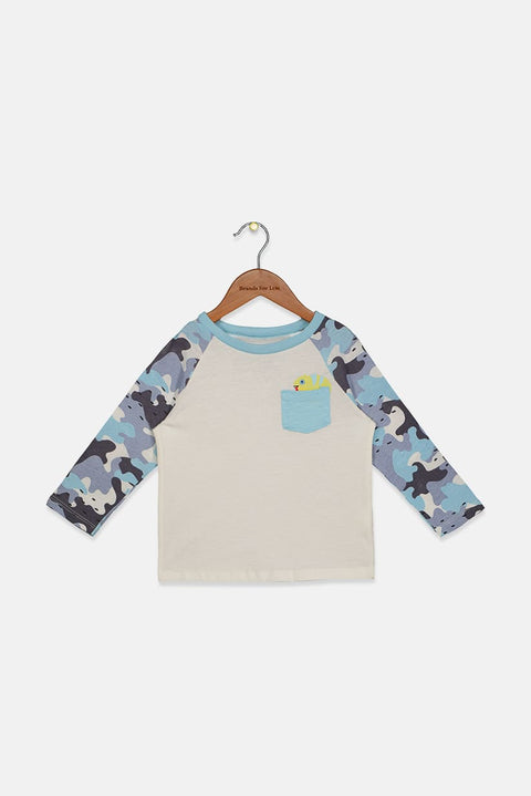 First Impressions Boy's Baby Blue And White Sweatshirt 100121 WSD26