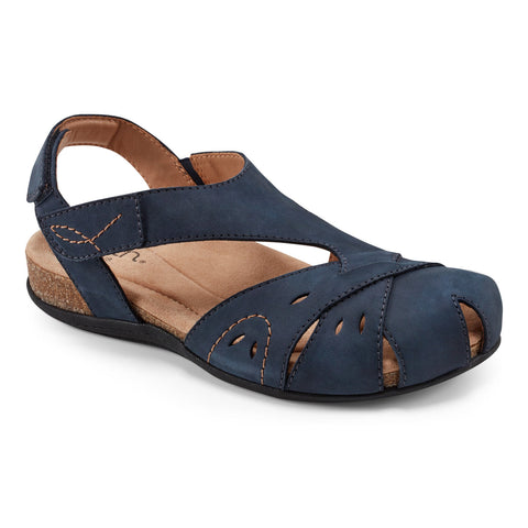 Earth Women's Dark Blue Birdine Casual Round Toe Slip  Sandals  | Earth  in Lebanon