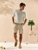 Sinsay Men's Light Green Striped T-Shirt | Sinsay In Lebanon
