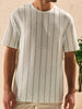 Sinsay Men's Light Green Striped T-Shirt | Sinsay In Lebanon