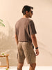 Sinsay Men's Brown & White Striped T-Shirt | Sinsay In Lebanon