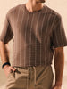 Sinsay Men's Brown & White Striped T-Shirt | Sinsay In Lebanon