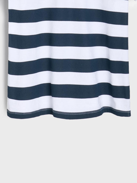 Sinsay Men's White & Navy Striped Polo T-Shirt | Sinsay In Lebanon
