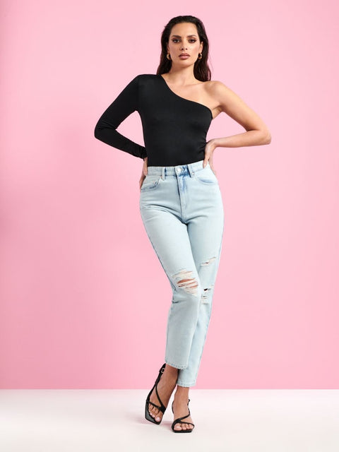 Sinsay Women's Light Blue Mom Fit Jeans | Sinsay In Lebanon