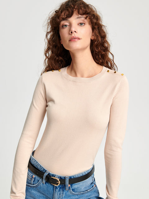 Sinsay Women's Beige Long Sleeve Blouse | Sinsay In Lebanon
