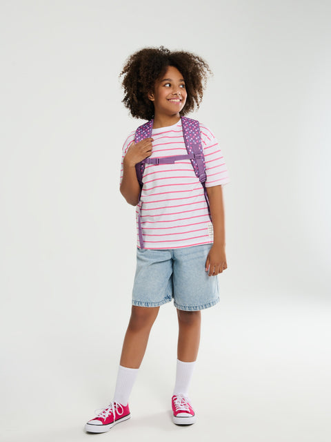 Sinsay Girl's Pink/White Striped T-Shirt | Sinsay In Lebanon