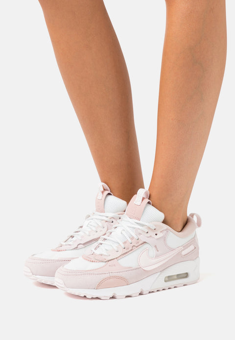 Nike Women's Rose & White Air Max 90 Futura Sneakers |Nike In Lebanon