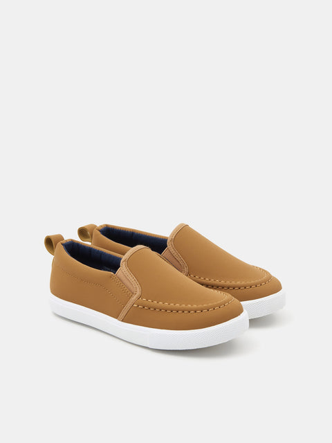 Sinsay Boy's Camel Leather Loafers | Sinsay In Lebanon