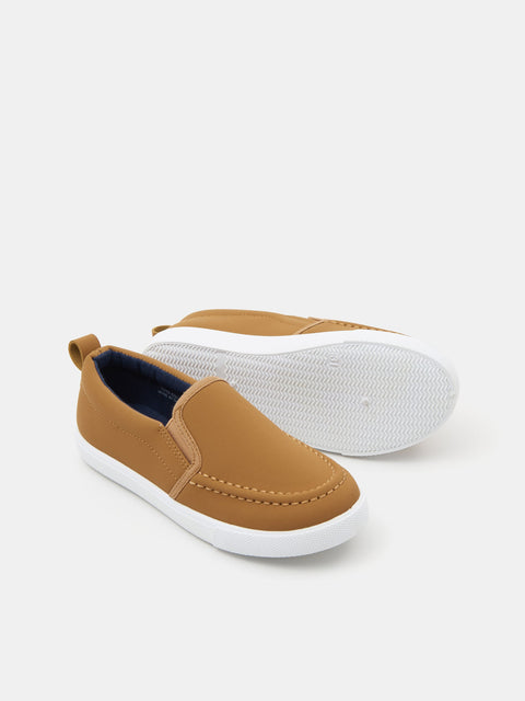 Sinsay Boy's Camel Leather Loafers | Sinsay In Lebanon
