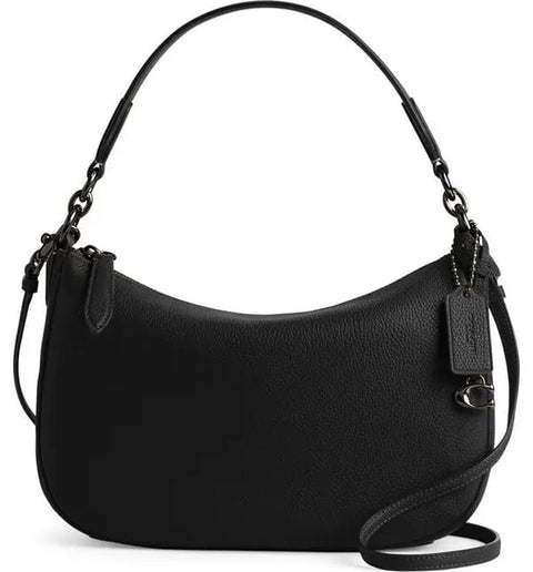 Coach Women's Black Polished Pebble Leather Crossbody Bag | Coach In Lebanon