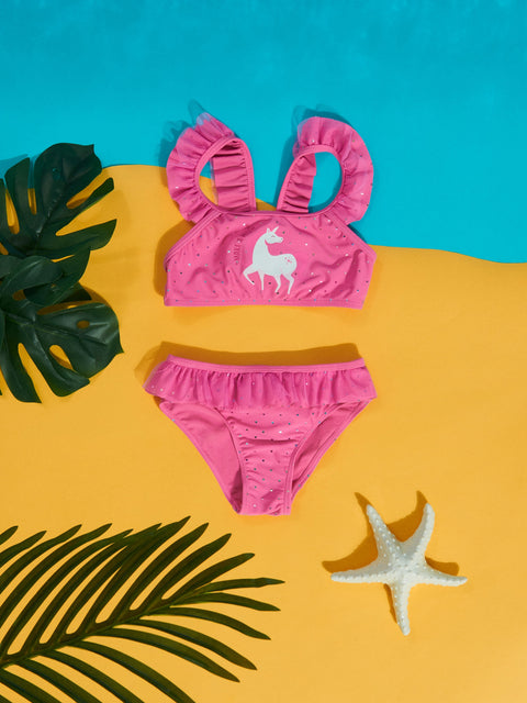Sinsay Baby Girl's Pink Swimsuit With Tulle Inserts | Sinsay In Lebanon