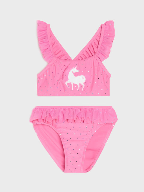 Sinsay Baby Girl's Pink Swimsuit With Tulle Inserts | Sinsay In Lebanon