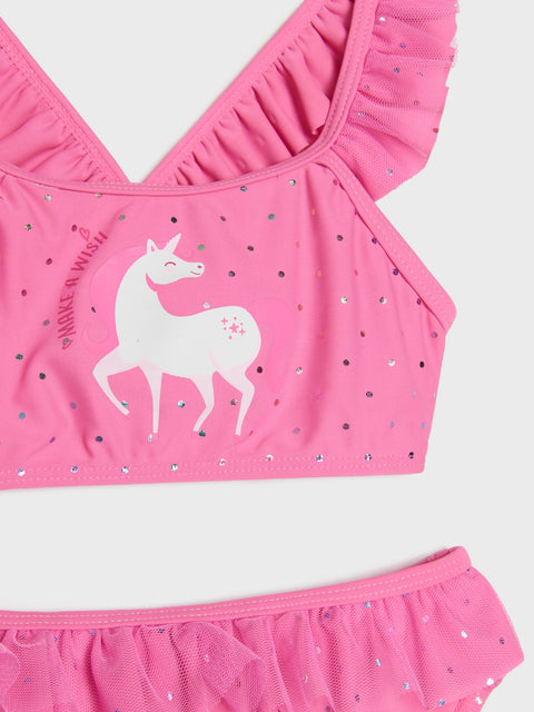 Sinsay Baby Girl's Pink Swimsuit With Tulle Inserts | Sinsay In Lebanon