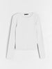 Sinsay women white ribbed blouse AYA