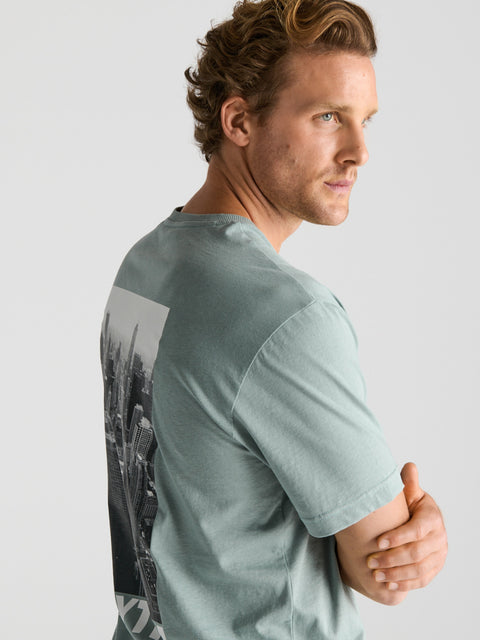 Sinsay Men's Mint Green Short-sleeve T-shirt | Sinsay in lebanon