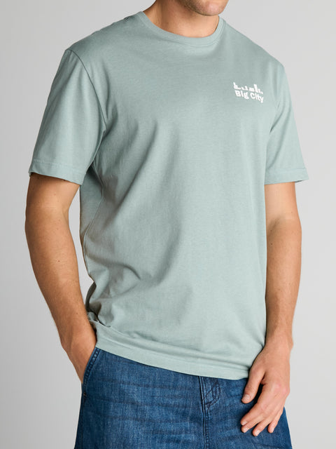 Sinsay Men's Mint Green Short-sleeve T-shirt | Sinsay in lebanon