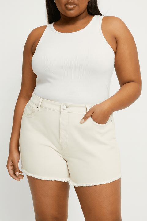 I Saw It First Women's Beige Short AMF2485