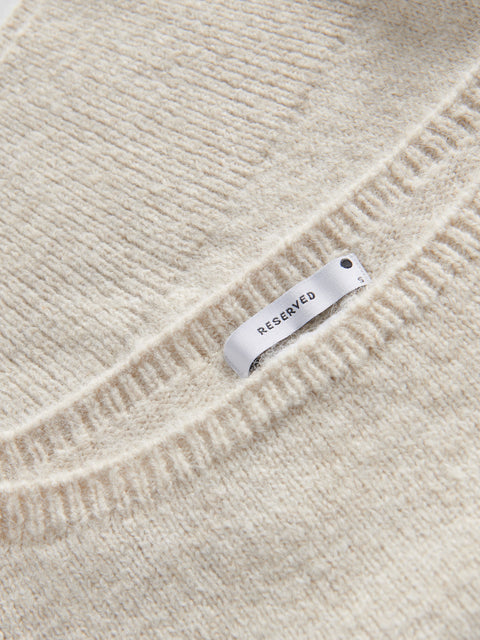 Reserved Women's Beige Sweater With A Wide Cuff | Reserved In Lebanon