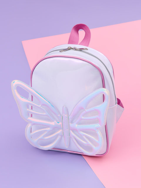 Sinsay Girl's Silver Backpack With 3D Butterfly | Sinsay In Lebanon
