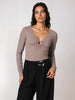 Sinsay women khaki ribbed Bodysuit AYA