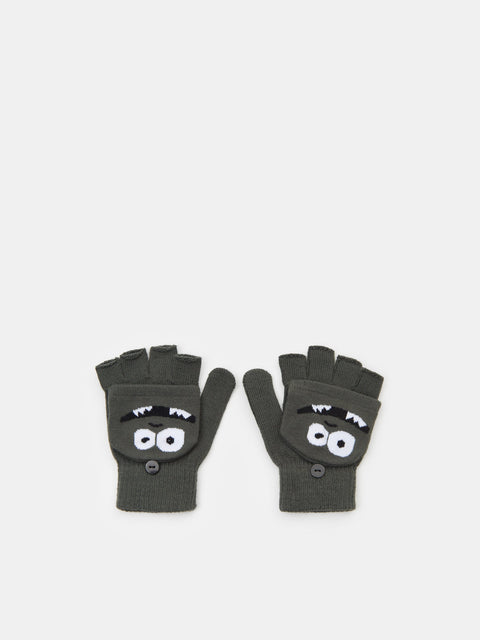 Sinsay Boy's Dark Green Printed Gloves | Sinsay In Lebanon