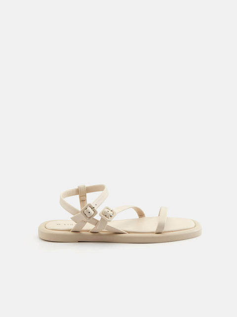 Sinsay Women's Beige Flat Sole Sandals | Sinsay In Lebanon