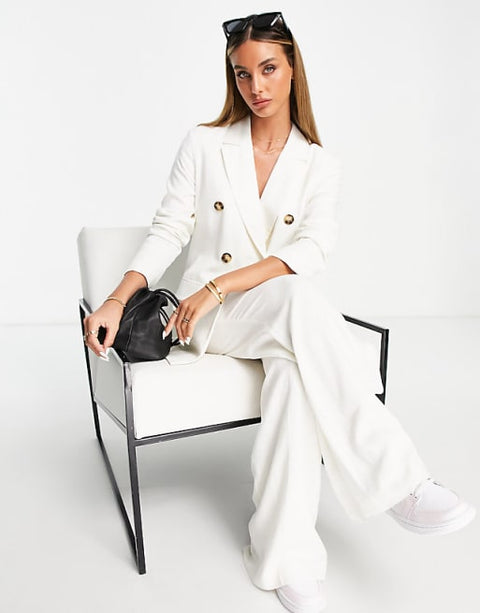 Asos Design Women's White Blazer ANF2848