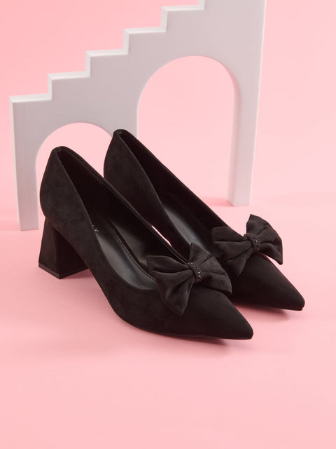 Sinsay Women's Black Suede Elegant Heels | Sinsay In Lebanon