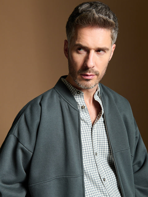 Sinsay Men's Dark Olive Jacket | Sinsay In Lebanon