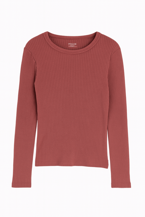 POMPdeLUX  Girl's Brick Lyon Wool  Long Sleeve Blouse  |POMPdeLUX in Lebanon